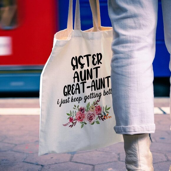 Mother's Day Tote Bag Canvas Eco-Friendly Large Foldable Versatile Gift - Picture 4 of 6